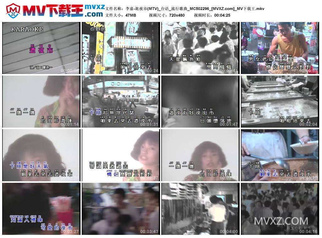 李嘉-逛夜市(MTV)_台语_流行歌曲_MC502296